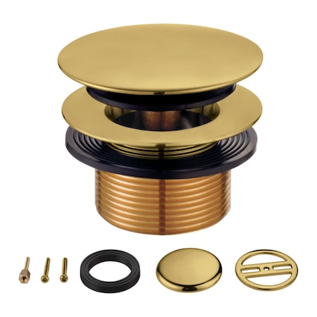 TipToe Tub Drain Conversion Kit, Brushed Brass